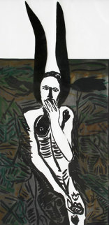 Muto 61x31 Limited Edition Print - Mimmo Paladino Muto 61x31 Limited Edition Print - Mimmo Paladino