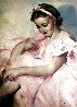 Parisian Ballet Dancer 31x39 Original Painting by Pal Fried - 0