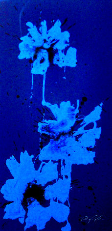 Blue Soul 2010 32x20 Original Painting - Dominic Pangborn