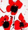 Poppy Bunch XII 2014 21x21 Acrylic on Board Original Painting by Dominic Pangborn - 0
