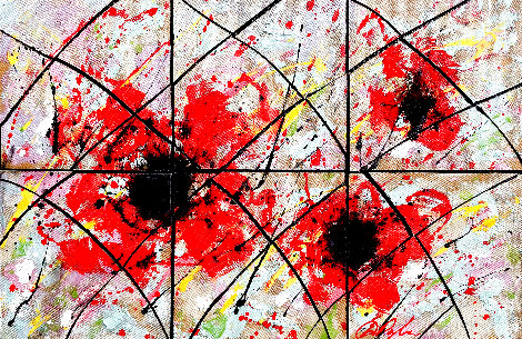 Absence and Creation 2013 32x44 Original Painting - Dominic Pangborn