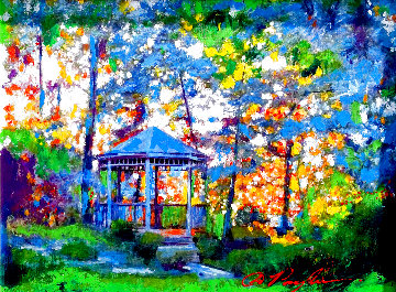 Gazebo 2016 31x39 Original Painting - Dominic Pangborn Gazebo 2016 31x39 Original Painting - Dominic Pangborn