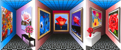 Rose “Art in Motion“ 3-D 2018 Limited Edition Print - Dominic Pangborn