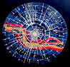 Cosmic Sphere I 2020 33x33 - Painting On Wood Original Painting by Dominic Pangborn - 0