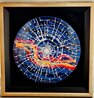 Cosmic Sphere I 2020 33x33 - Painting On Wood Original Painting by Dominic Pangborn - 2
