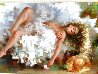 Sleeping Beauty 41x56 - Huge - Signed Twice Original Painting by Stephen Pan - 3