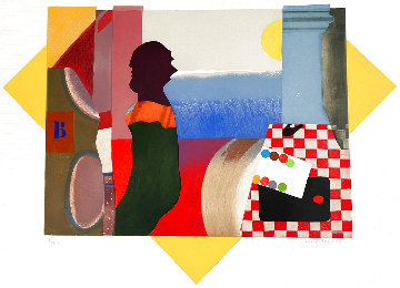 Melancholy Lady 1984 Huge Limited Edition Print - Max Papart Melancholy Lady 1984 Huge Limited Edition Print - Max Papart