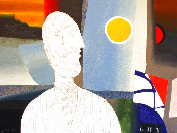 Man With a Mustache 1980 Limited Edition Print - Max Papart Man With a Mustache 1980 Limited Edition Print - Max Papart