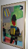 Accordion Player, Deluxe Edition 1980 65x46 Huge Limited Edition Print by Max Papart - 1