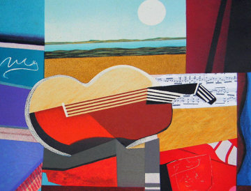 Guitare II Limited Edition Print - Max Papart Guitare II Limited Edition Print - Max Papart