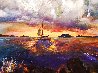 Sailboat on the Lake 2018 20x28 Original Painting by Gabor Papp - 2