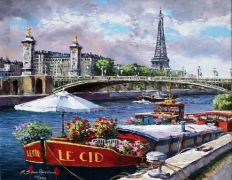 Along the Seine 2010 - Paris, France Limited Edition Print - Sam Park