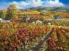 Red Vineyards Napa Valley 2010 Embellished - California Limited Edition Print by Sam Park - 0