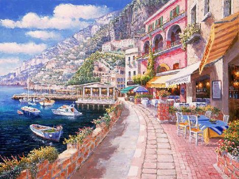 Dockside Amalfi 2003 Limited Edition Print - Sam Park