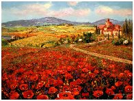 Tuscany Summer 2007 Embellished Limited Edition Print by Sam Park - 1 Tuscany Summer 2007 Embellished Limited Edition Print by Sam Park - 1