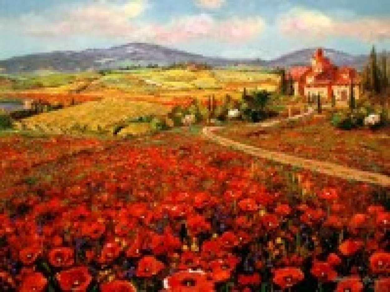 Tuscany Summer 2007 Embellished Limited Edition Print by Sam Park Tuscany Summer 2007 Embellished Limited Edition Print by Sam Park