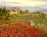 Tuscany Red Poppies 2010 Embellished Limited Edition Print by Sam Park - 0 Tuscany Red Poppies 2010 Embellished Limited Edition Print by Sam Park - 0