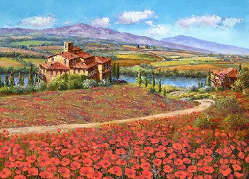 Tuscany Reverie 2010 Embellished Limited Edition Print - Sam Park Tuscany Reverie 2010 Embellished Limited Edition Print - Sam Park