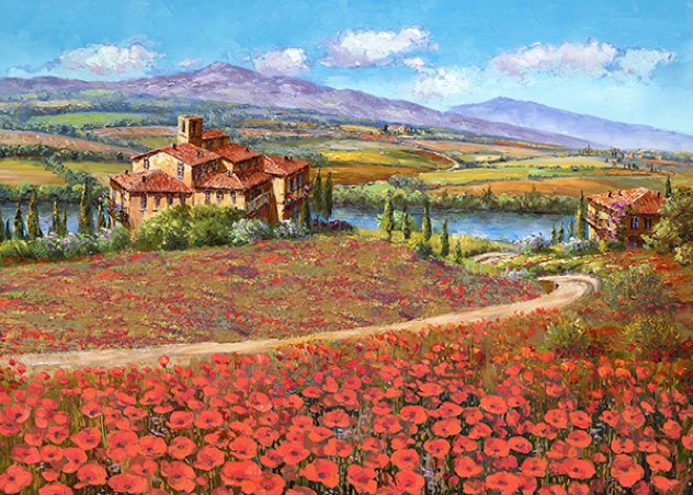 Tuscany Reverie 2010 Embellished  - Italy Limited Edition Print by Sam Park