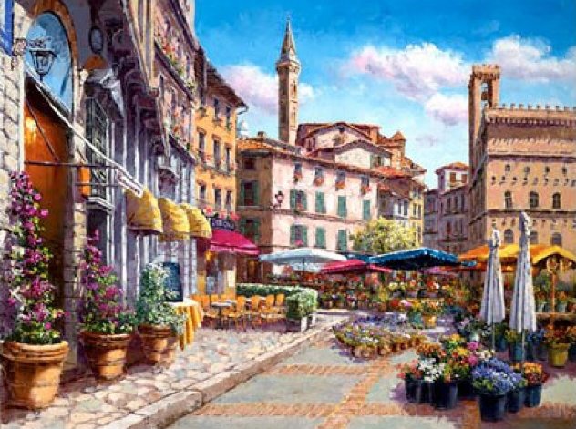 Florence Flower Market 2010 - Italy Limited Edition Print by Sam Park