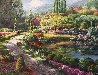 Butchart Garden 2006 31x37 Canada Original Painting by Sam Park - 0