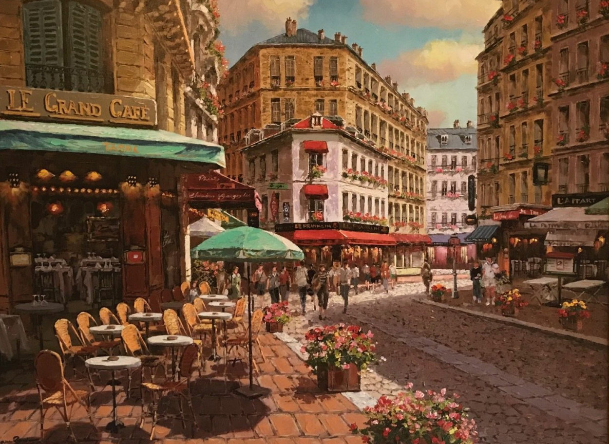Париж улочки кафе