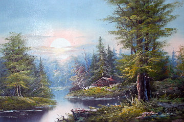 Untitled (Landscape) 30x41 (Early) Original Painting - Sam Park Untitled (Landscape) 30x41 (Early) Original Painting - Sam Park