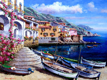 Calella De Palafrugell 30x40 Original Painting - Sam Park Calella De Palafrugell 30x40 Original Painting - Sam Park