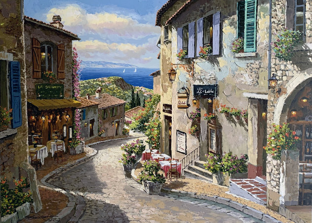 Sam Park, serigraph, Amalfi Patio 2000 by Sam Park