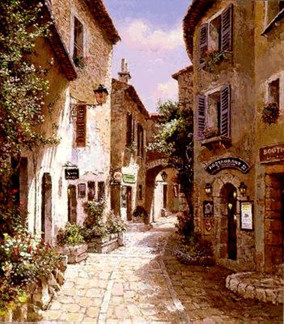 Morning in Provence - Eze PP - France Limited Edition Print by Sam Park