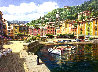 Harbor At Portofino PP - Italy Limited Edition Print by Sam Park - 0