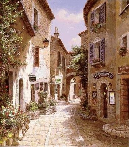 Morning in Provence - Eze PP - France Limited Edition Print - Sam Park