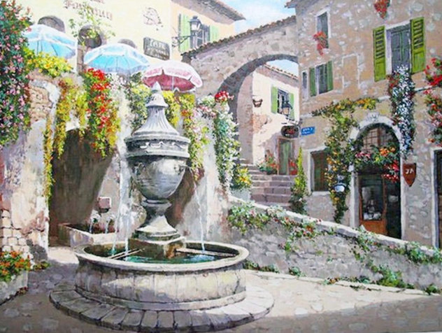 St Paul De Vence PP - French Riviera Limited Edition Print by Sam Park