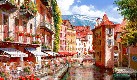 Afternoon in Annecy Limited Edition Print - Sam Park
