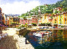 Harbor At Portofino 2002 - Italy Limited Edition Print by Sam Park - 0