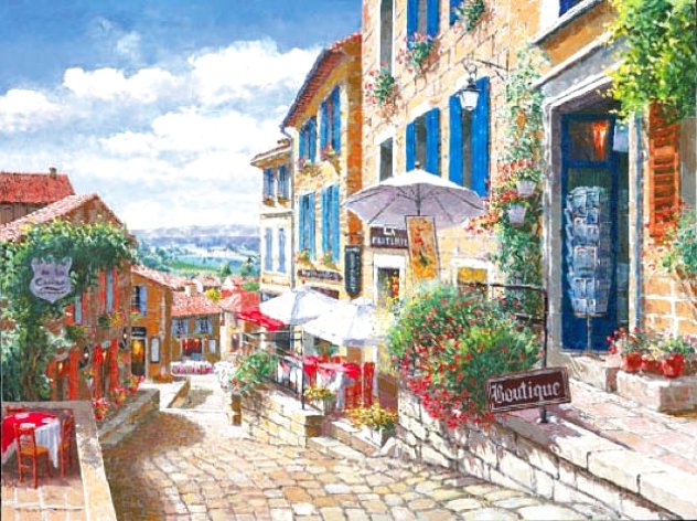 Streets of St Emilion 2002 - France Limited Edition Print by Sam Park