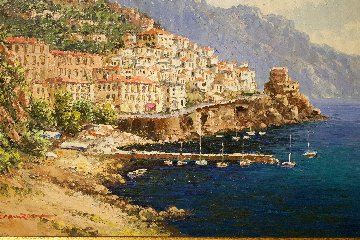 Amalfi 2000 19x24 Original Painting - Sam Park Amalfi 2000 19x24 Original Painting - Sam Park
