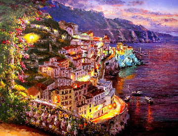 Lights of Amalfi Limited Edition Print - Sam Park