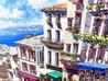 Arch De Cagnes 2002 - Embellished Serigraph on Canvas - Huge Limited Edition Print by Sam Park - 2 Arch De Cagnes 2002 - Embellished Serigraph on Canvas - Huge Limited Edition Print by Sam Park - 2