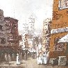 Untitled Middle Eastern Cityscape 1970 31x43 - Huge Original Painting by Sam Park - 2
