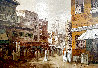 Untitled Middle Eastern Cityscape 1970 31x43 - Huge Original Painting by Sam Park - 0