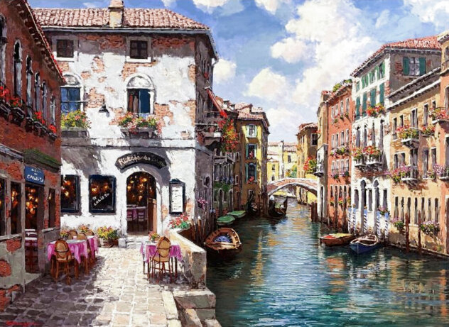 Venetian Colors 2001 Embellished - Huge - Italy Limited Edition Print by Sam Park Venetian Colors 2001 Embellished - Huge - Italy Limited Edition Print by Sam Park