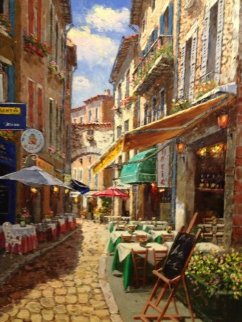 Afternoon in Agada, Korea 2003 40x35 Original Painting - Sam Park Afternoon in Agada, Korea 2003 40x35 Original Painting - Sam Park