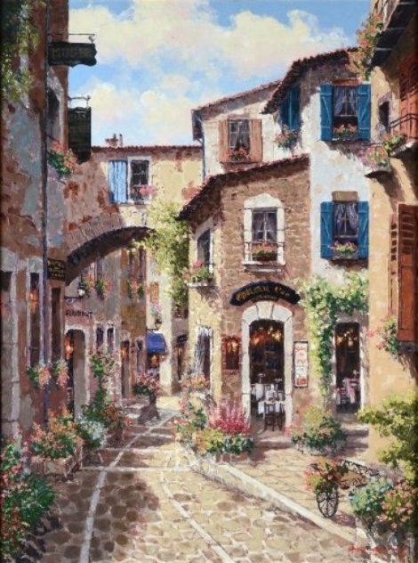 Antibes, With Huge Remarque on Verso 2002 Embellished - France Limited Edition Print by Sam Park