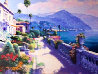 Lake Como Promenade 2000 Embellished - Italy Limited Edition Print by Sam Park - 0