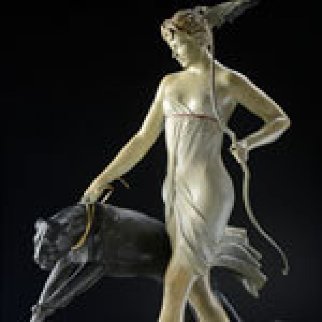 Goddess of the Hunt Bronze Sculpture 20 in Sculpture - Michael Parkes Goddess of the Hunt Bronze Sculpture 20 in Sculpture - Michael Parkes