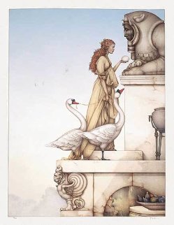 Riddle 1999 Limited Edition Print - Michael Parkes Riddle 1999 Limited Edition Print - Michael Parkes