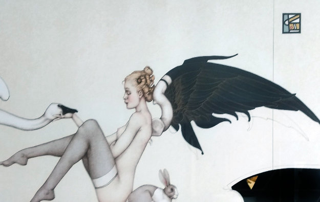 Angel of Hidden Things 1999 Limited Edition Print by Michael Parkes Angel of Hidden Things 1999 Limited Edition Print by Michael Parkes