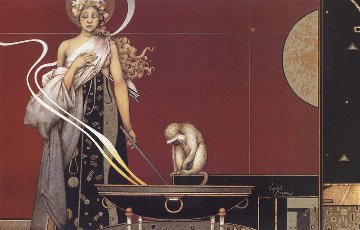 Sacred Fire 1 Limited Edition Print - Michael Parkes Sacred Fire 1 Limited Edition Print - Michael Parkes