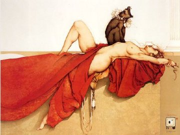 Cleopatra 1990 Limited Edition Print - Michael Parkes Cleopatra 1990 Limited Edition Print - Michael Parkes